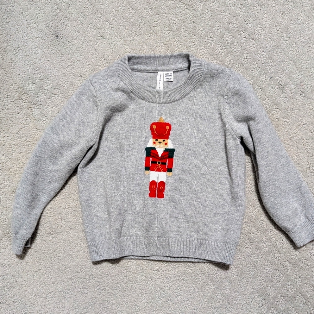 Janie and Jack Boys Nutcracker Sweater